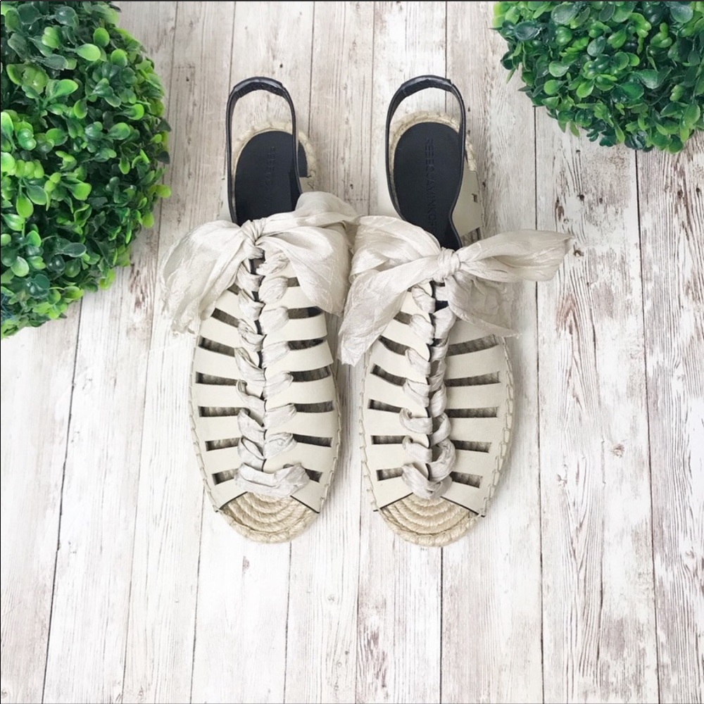 Rebecca Minkoff Gemma Leather Espadrille Sandal